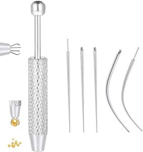 BACUTHY 18G Piercing Taper Ball Grabber Tool for Changing Jewelry -Flat Back Earrings Applicator Tool, Threadless Insertion Pin Thread Assistant Tool, Body Piercing Kit for Ear Nose Lip Eyebrow