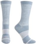 Doctor's Choice Dress Socks, Wide Stretch, Non-Binding Top, Light Denim, Medium