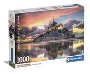 Clementoni 39769 Collection-Le Magnifique Mont Saint-Michel-1000 Pieces-Adult Jigsaw Puzzles, Made in Italy, Multi-Coloured