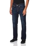 True Religion Men's Ricky Straight Leg Jeans, Dark Wash Muddy Waters, 38W x 32L