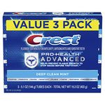 Crest Pro Health Advanced Deep Clean Toothpaste, Mint, 5.1 Oz/432 g, Pack of 3