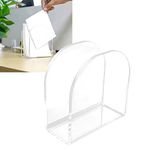 Napkin Holder, Acrylic Napkin Holders, Upright Paper Holder, Tissue Dispenser Napkin Holder, Napkin Storage Dispenser for Home Table Restaurants Coffee House