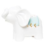 C.R. Gibson Porcelain Elephant LED Night Light for Newborns, Babies, and Nurseries, 5.5" x 4.5" x 2.75"