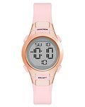 Armitron Sport Women's Digital Chronograph Resin Strap Watch, 45/7012, Pink/Rose Gold, 45/7012RGP