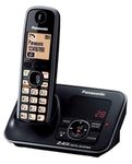 Panasonic Single Line 2.4GHz KX-TG3721BX Digital Cordless Landline Phone (Black)