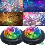 BORICALAT 2 Pack Rechargeable Mini Disco Light Night Light 2in1, Automatic/Sound Activated Disco Ball Party Light Christmas Pub Decoration Birthday Present Disco lamp Night lamp