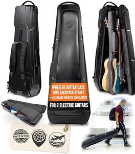 Kapsule Duo Travel Guitar Bag (2 Electric Guitars, Black)