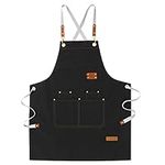 LOYGLIF Chef Aprons for Men Women w