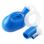 Urinal for Men Spill Proof Men's Potty Portable Urinal Pee Bottle 2000 ML for Hospital Home Camping Car Travel (Blue)