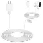 2Pack Arlo Camera Charger Outdoor&Indoor, Power Cord for Arlo Pro 3/Pro 4/Pro 5S 2K, Arlo Ultra/Ultra 2, Arlo Go 2 16ft/5m Weatherproof Outdoor Charging Cable with Quick Charge Adapter