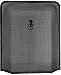 OptiProducts® Black Fire Guard For Fireplace, Open Fire, Log Burner. Safe Spark Screen Fireguard Cover, Safety Barrier Guards From Fires