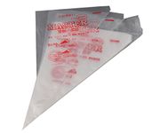 Happy Chef Polythene Icing Piping Bags, Medium, Silver(Pack of 100)