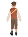 Bristol Novelty Evacuee Schoolboy Costume, Age 10 - 12 years old , Brown