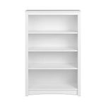 Prepac Home Office 4-Shelf Standard Bookcase, 31.5 in. W x 48 in. H x 13 in. D, White