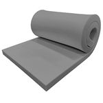 DURAFOAM High Density Grey Firm Foam Sheet For Upholstery, Cushions, Sofa, Beds, Seats, Campervans, Indoor/Outdoor Padding, DIY - DF160G - 80 x 20 x 1 inch (200 x 50 x 2.5cm)