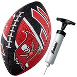 Franklin Sports NFL Tampa Bay Buccaneers Football - Youth Football - Mini 8.5" Rubber Football - Perfect for Kids - Team Logos and Colors!, Gray, 70153F13Z