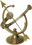 Rome RM1334 Polished Brass 12-Inch Diameter Armillary Sundial