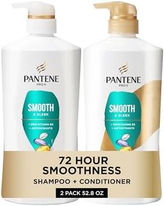 Pantene Shampoo and Conditioner Set with Hair Treatment, Pro-V Repair & Protect, Frizz Control with Antioxidants, Nourishing for All Hair Types, Safe for Color-Treated Hair, 27.7 & 25.1 Fl Oz