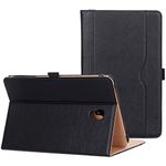 ProCase Galaxy Tab A 10.5 Folio Stand Case (SM-T590 / T595 / T597), Premium PU leather Smart Cover for Samsung Galaxy Tab A 10.5 2018, with Pen holder Document Card Pocket -Black