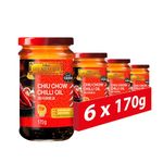 Lee Kum Kee Chiu Chow Chilli Oil Sauce, Vegan, No Added MSG or Preservatives, 170 g (Pack of 6)