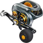 Piscifun 400 Baitcaster Fishing Reel, 35Lbs Max Drag Aluminum Alloy Frame Baitcasting Reel, 8.1:1 Gear Ratio Freshwater and Saltwater Low Profile Casting Reel for Musky, Grey Right Handle