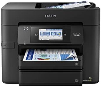 Epson Workforce Pro WF-4830 Wireless All-in-One Printer, Auto 2-Sided Print Copy, Scan/Fax, 50-Page ADF, 500-sheet Paper Capacity, and 4.3" Color Touchscreen, Works with Alexa - Black
