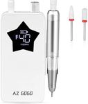 AZ GOGO Professional Nail Drill,Rechargeable Coreless Efile Machine for Acrylic Extension Gel Dip Powder Powerful Portable Efile