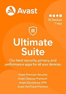 Avast Ultimate 2024 | Antivirus+Cleaner+VPN | 10 Devices, 1 Year [PC/Mac/Mobile Download]