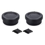 2 Pack F Mount Body Cap Cover & Rear Lens Cap for Nikon D3500 D3400 D3300 D3200 D5000 D5100 D5200 D5300 D5500 D5600 D7000 D7100 D7200 D7500 D850 D800 D810 D780 D750 D610 D500 D600 D5 D4 D3 and More