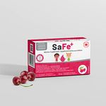 SaFe+ Liquid Iron for Children | Great Tasting Cherry Flavour |Easy to Use 20mg/2mL iron per ampule | 30 Unit-Doses (2 ml Each)