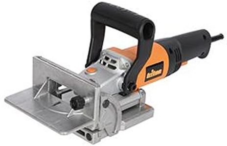 Triton TBJ001 Biscuit Jointer – 760W Biscuit Joiner Tool with 0–90° Adjustable Fence, 6-Position Turret Stop, Cast Aluminum Base & Dust Port for Woodworking