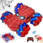 Remote Control Car Toys for Boys 4-6 Gesture Sensing RC Stunt Car with LED Lights 8-10 Spider for 3 4 5 7 9 6 8 10 Year Old Boy Birthday Gift