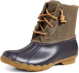 Sperry Women's Saltwater Fashion Boot, Brown/Olive, 7.5 UK