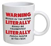 Funny Mug Grammar - Warning: Misuse