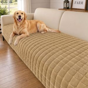 Smiry Velvet Couch Cover for Dogs, Non Slip Soft Sofa Protector for Pets