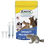 Exotic Nutrition Baby Squirrel Nursing Set (Basic) - Milk Replacer, Feeding Syringes