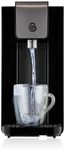 Swan SWD1001 Instant Hot Water Dispenser with 2.5L Tank Capacity, Replaceable Limescale Filter, One Button Operation, Removable Drip Tray, Boil Dry and Overheat Protection, Black