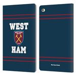 Head Case Designs Officially Licensed West Ham United FC Typography Crest Graphics Leather Book Wallet Case Cover Compatible With Apple iPad mini 4