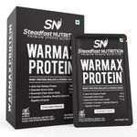 Steadfast Nutrition Warmax Whey Isolate & Hydrolysate Protein Powder | 32g Ultra Fast Release Protein for Muscle Recovery with L-Carnitine, EAAs, BCAAs and Rose Hip Extract (Chocolate, 6 sachets)