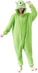 UNICORN GIFT Adult Onesie Animal Pajamas Anime One Piece Costume Halloween Cosplay Costumes, Mike Wazowski-1, Large