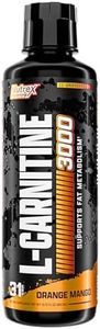 Nutrex Research Liquid Carnitine 3000 | Premium Liquid Carnitine, Fat Loss Support | Orange Mango |16 Fl Oz