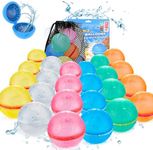 Tizikcon 24 PCS Reusable Water Ball
