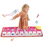 Piano Music Mat, Educational Music Toys Gifts for 1-6 Year Old Girls Boys Toddlers Infant Kids Gifts for 2-6 Year Old Boys Girls Birthday Present (Purple)