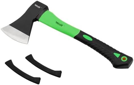 Wulf Premium Heavy Duty Hand Axe with Fiberglass Body Rubberized Handle Wood Cutting Axe, Camping Axes, Safety Axe | Gardening Tools Hatchet Axe kulhaadee (600 gm)