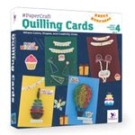 TOYKRAFTT Greeting Cards Making DIY Craft Kit for Girls Boys, Birthday Card for Friends and Family, Art and Craft Kit for 7+ Years Old - Quilling Cards