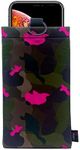 PHOOZY Thermal Phone Case - Apollo II Series : Cell Phone Pouch with AGION Lining Prevents Overheating, Extends Battery Life, Provides Drop Protection and Floats in Water (Large - Army Pink)