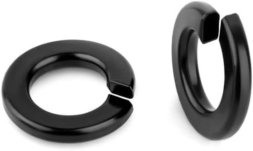 1/4" Lock Washer Spring Lock Washer, Stainless Steel 18-8 (304), Black Finish, 100 PCS