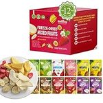 ONETANG Freeze-Dried Mixed Fruit, 12 Pack Single-Serve Pack, Non GMO, Kosher, Gluten free, Vegan, Holiday Gifts, Healthy Snack 130 g