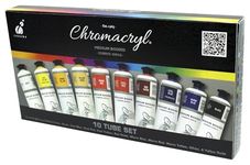 Chromacryl Student Acrylic 10-Color 75ml Set