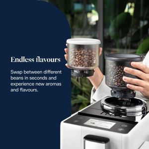 De'Longhi Rivelia Coffee Machine – Arctic White